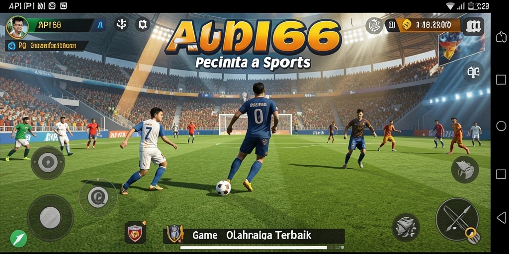 Tampilan utama gameplay API66 yang menarik dan mendebarkan.