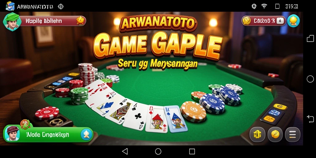 Tangkapan layar gameplay seru ARWANATOTO dalam permainan Gaple.