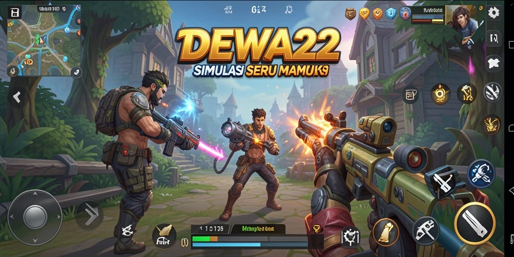 Tampilan gameplay DEWA22 dengan aktivitas simulasi yang menarik.