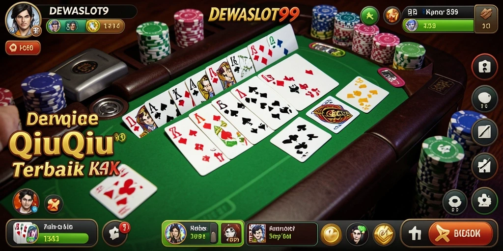 Screenshot gameplay DEWASLOT99 yang menampilkan suasana permainan QiuQiu.