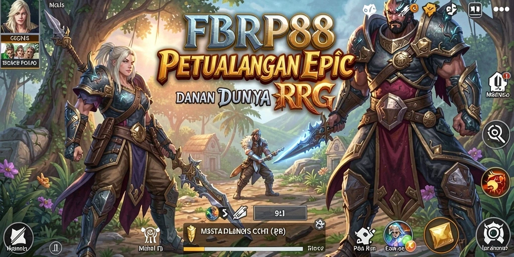 Tampilan gameplay FBRP88 dengan aksi RPG yang seru.