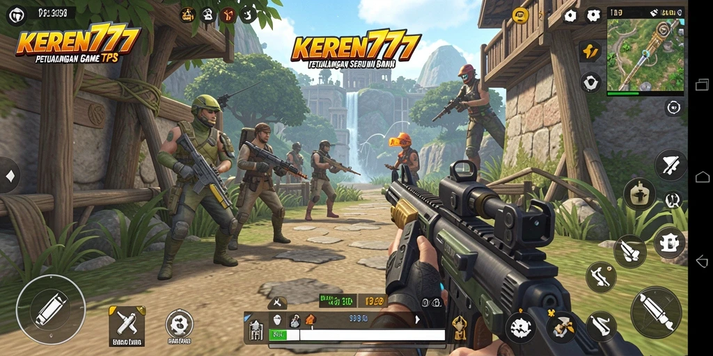 Tampilan aksi seru dari gameplay KEREN777