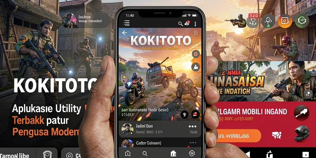 Tampilan antarmuka KOKITOTO yang modern dan sederhana.