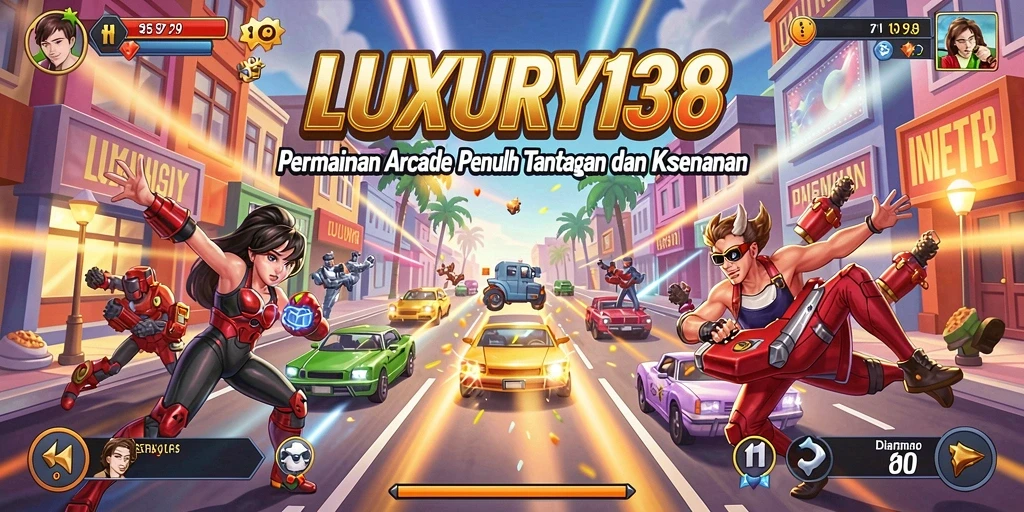 Tampilan gameplay seru dari LUXURY138 di arena Arcade.