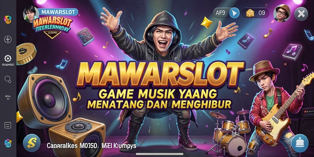 Tampilan menarik dari gameplay MAWARSLOT yang penuh warna dan musik.