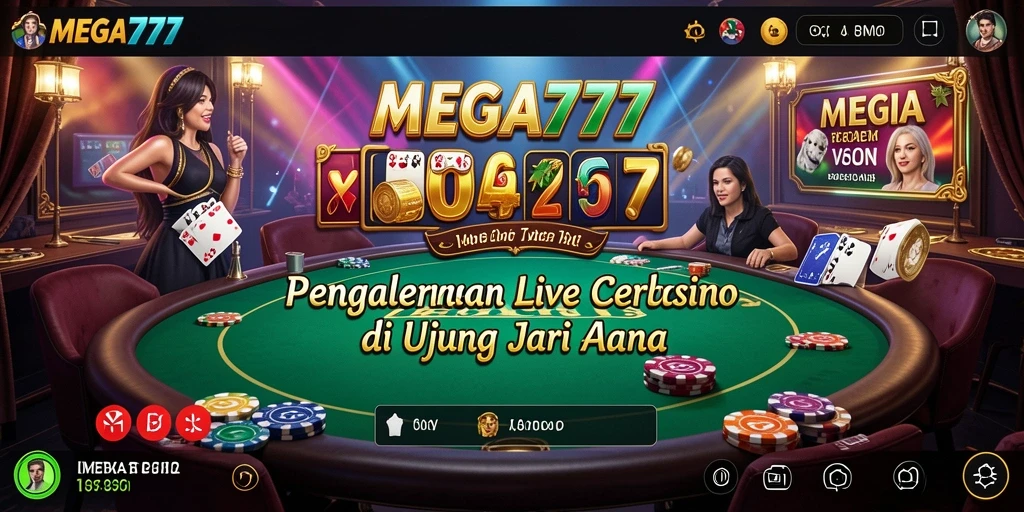 Gameplay Live Casino yang interaktif dan mendebarkan di MEGA777.