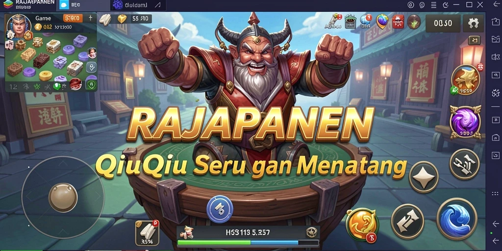 Tampilan gameplay QiuQiu yang menarik dan kompetitif.