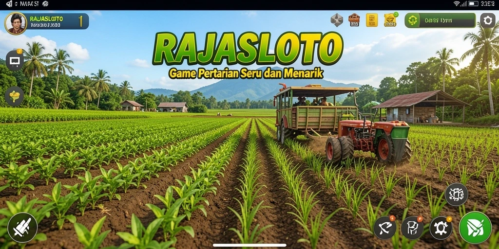 Tampilan menarik gameplay bertani di RAJASLOTO yang mengasyikkan.