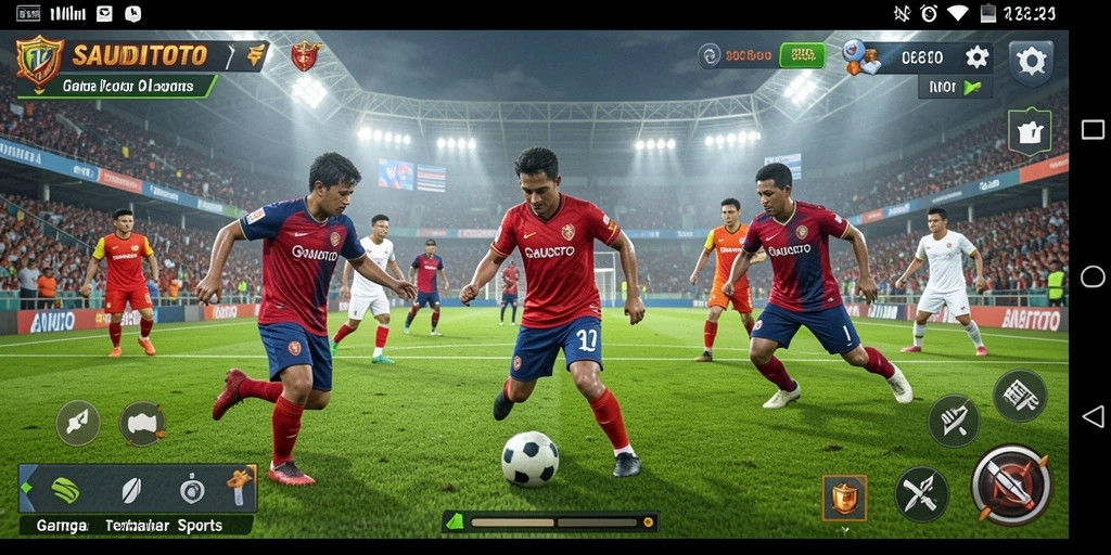 Tampilan gameplay SAUDITOTO yang mendebarkan dan mengasyikkan.
