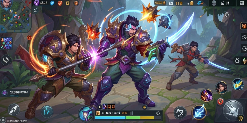 Tampilan gameplay seru dari SE328 dalam pertarungan MOBA.