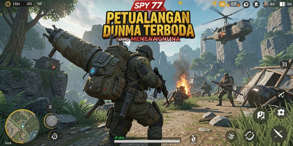 Tampilan gameplay menakjubkan dari SPY77 dalam dunia Open World.