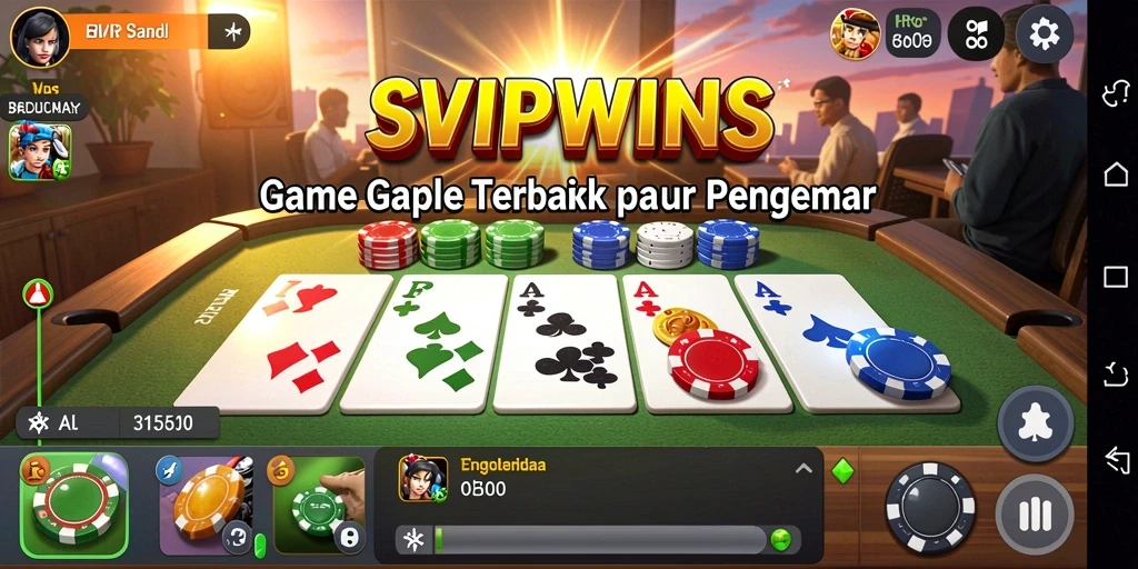 Tampilan gameplay Gaple yang menarik dan interaktif.