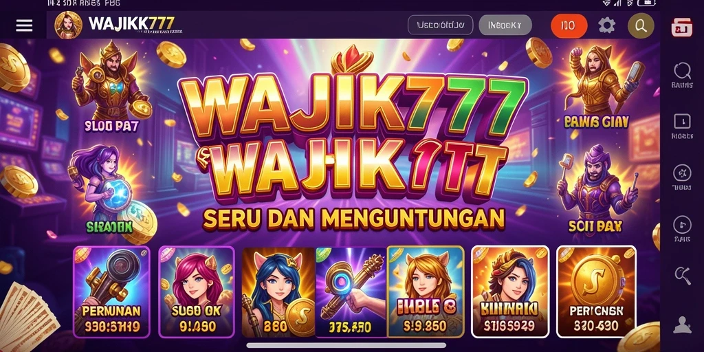 Tampilan menarik dari gameplay WAJIK777 yang penuh warna.